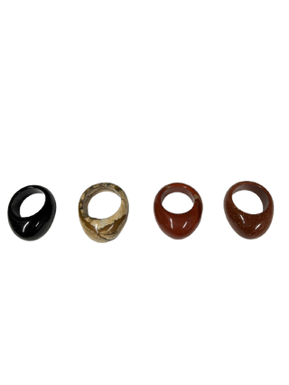 Solid Domed Stone Ring