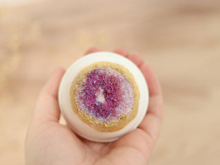 Rose Quartz Geode Bath Bomb