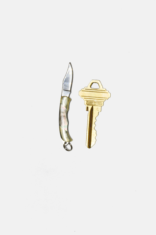 Mini Inlay Folding Knife - Antler