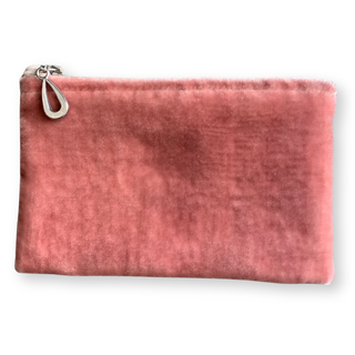 Silk Velvet Coin Purse: Fern