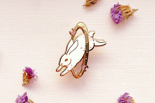 Cosmic Rabbit Enamel Pin