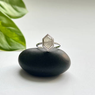 Sterling Silver Moonstone Solitaire Ring