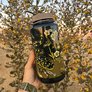 Vernal Creatures Water Bottle Bats Salamander Night Blooming