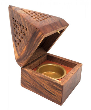 Wooden Temple Cone/Charcoal Burner