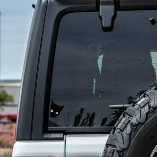 Lurking Kitty Cat Cute Vinyl Sticker