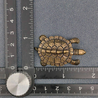 Vintage Brass Turtle Desktop Figurine