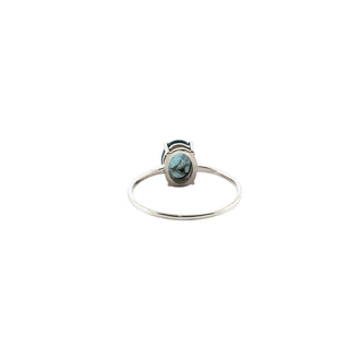 Blue Topaz Gemstone Ring in Sterling Silver