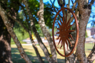 Sun Mini Ring - Metal Silhouette Garden Art