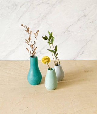 Miniature Concrete Bud Vases | Lavender