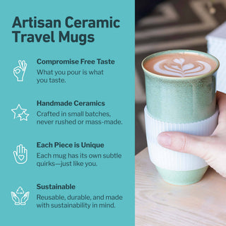 Emerald Ceramic Travel Mug – 16oz