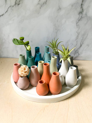 Miniature Concrete Bud Vases | Lavender