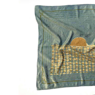Surya Bandana: Light-Blue-Green