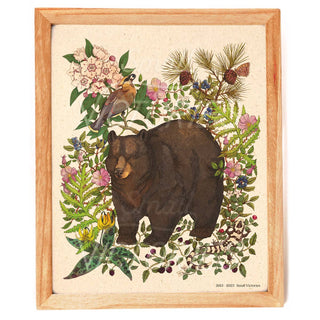 Forest Edge Black Bear Print (8x10)