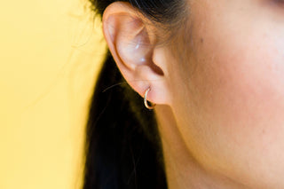 Mini Hoop Earrings - Gold