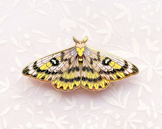Sheep Moth (Hemileuca eglanterina) Enamel Pin: Locking Pin Back