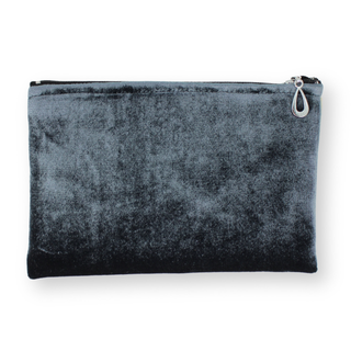 Silk Velvet Coin Purse: Fern