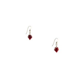 Palmer Earrings: Garnet