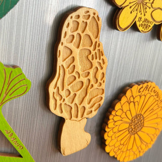 Morel Mushroom Magnet: Natural