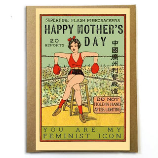 Mother's Day Card You Are My Feminist Icon Vintage Imagery