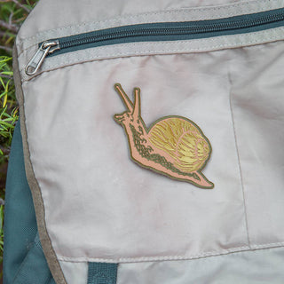 Snail Iron On Patch DIY Embroidered Snail Patch