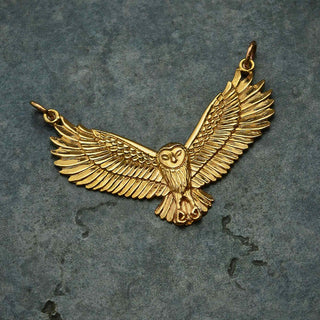 Flying Owl Festoon Pendant Necklace