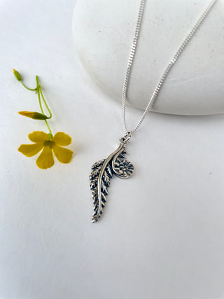 Sterling Fern Frond Necklace