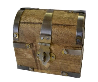 Antique Old World-Style Mini Treasure Chest