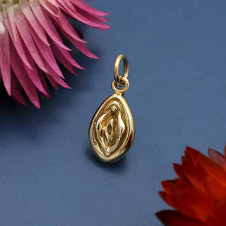 Bronze Yoni Pendant Necklace