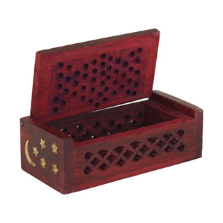 Rosewood Celestial Filigree Box