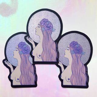 Ophelia Matte Holographic Sticker