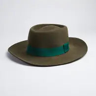 Valencia Country Style Green Felt Hat - Unisex