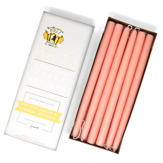 Unscented hand Dipped Taper Candles 10"
