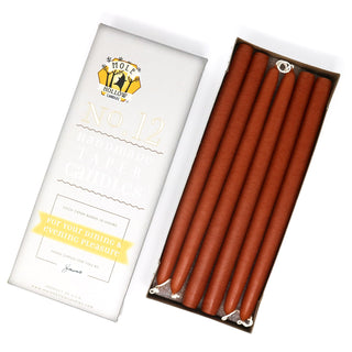 Unscented hand Dipped Taper Candles 10"