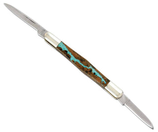 Vein Turquoise Tuxedo Knife - Single