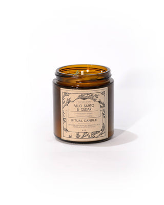 4 oz. Palo Santo + Cedar Ritual Candle