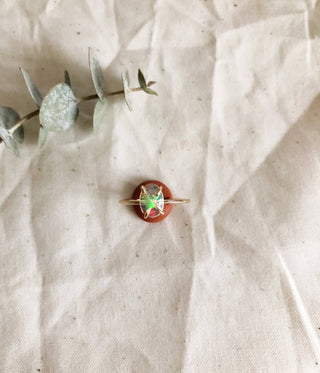 Milk Moon | Rose Cut Opal Ring