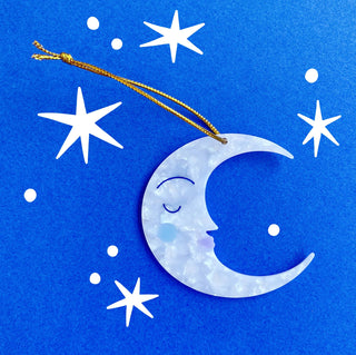 Crescent Moon Christmas Tree Decoration