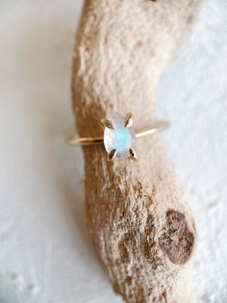 Milk Moon | Moonstone Stacking Ring