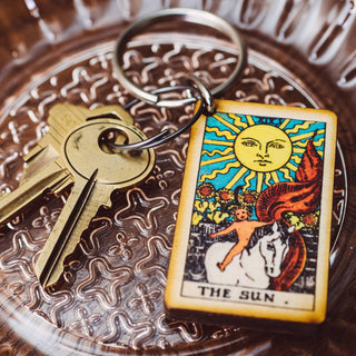 The Sun Tarot Keychain