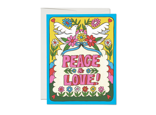 Peace and Love Doves Card