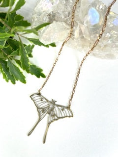 Luna Moth Necklace