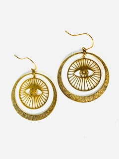 Shining Eye Hoop Earrings