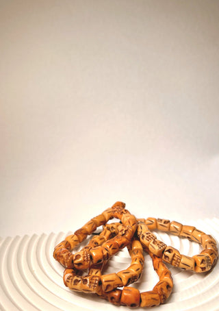 Wood Skull Bracelet