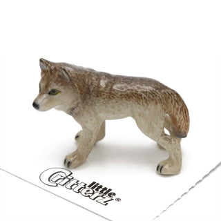 Timber The Wolf - Porcelain Miniature