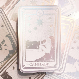 Canna Tarot Holographic Sticker