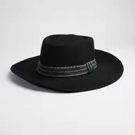 Valencia Country Style Black Felt Hat - Unisex