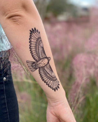 Hawk Temporary Tattoo