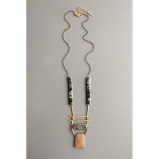 David Aubrey | Geometric Jasper Necklace