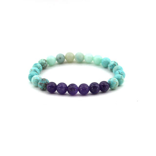 Aquarius Zodiac Gemstone Bracelet