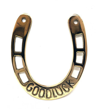 Lucky Brass Horseshoe Home Decor